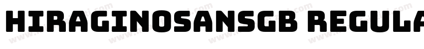 hiraginosansgb Regular字体转换